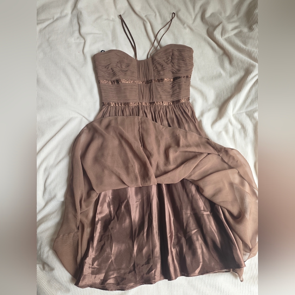 Laundry by Shelli Segal Cocktail silk Dress Sz 8 NWOT - Picture 3 of 13